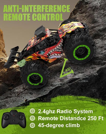 BEARBISU 1:20 RC Dinosaur Car, Off-Road Toy