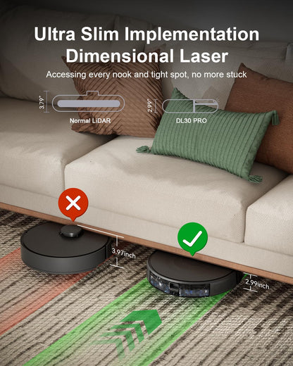 Kokaidia Robot Vacuum and Mop Combo, 9000Pa
