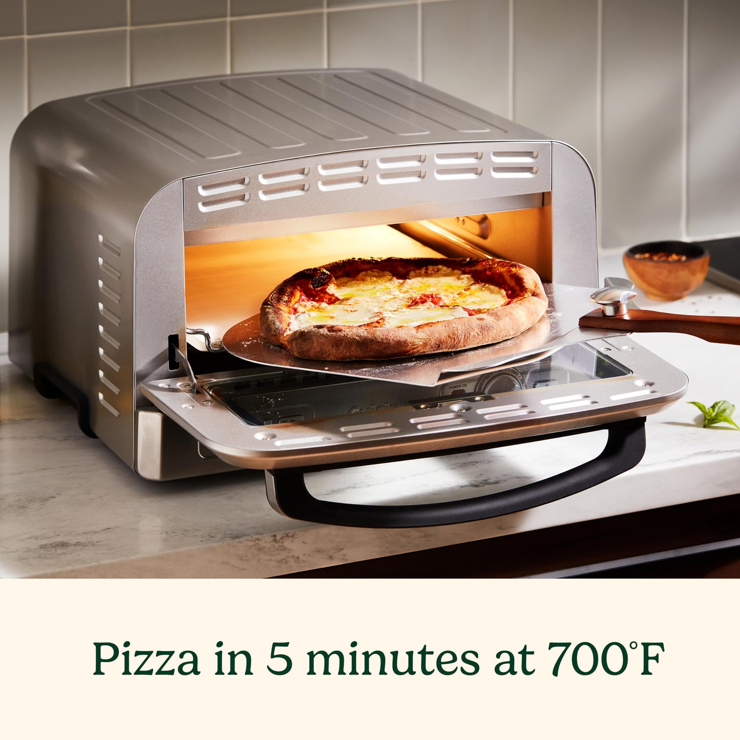 Cuisinart Indoor Pizza Oven – Bake 12” Pizzas in Minutes – Portable Countertop Pizza Oven – Stainless Steel - CPZ-120