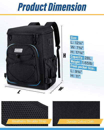SUNLUG Backpack Cooler 40 Cans Leakproof Insulated Cooler Backpack Large Capacity for Men Women to Picnics, Camping, BBQ