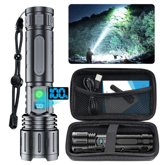 20000 Lumens Hoxida Rechargeable LED Flashlight