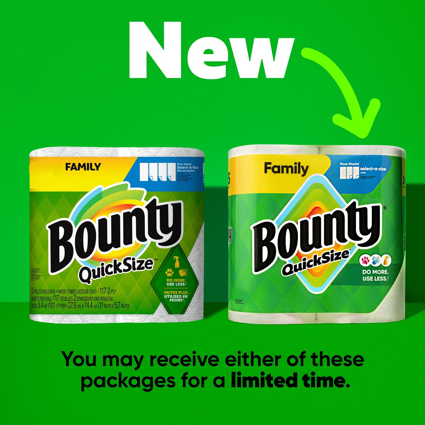 16 Family Rolls Bounty Paper Towels