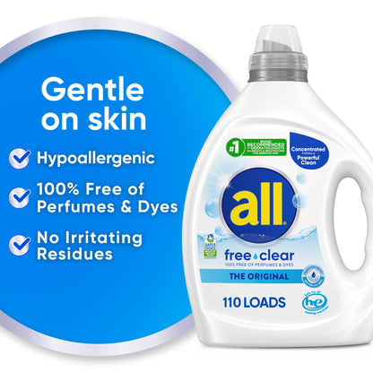 82.5oz all Free Clear Liquid Laundry Detergent