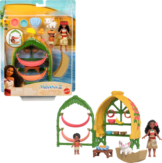Mattel Moana Playset with Dolls and Accessories