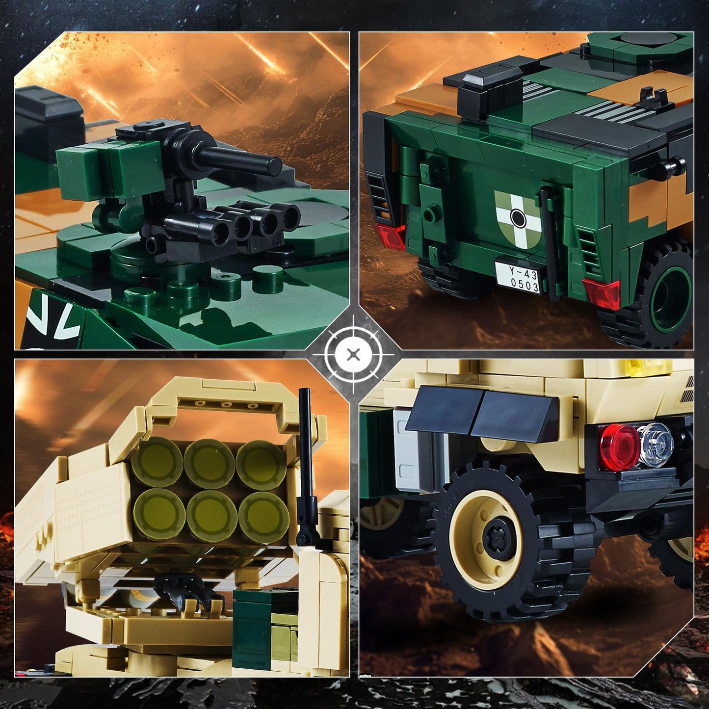WW2 Military Building Sets for Lego Models