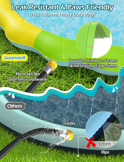 Jasonwell Kids Splash Pad Water Play Mat