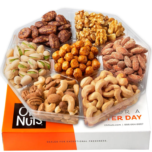 7 Variety Nuts Gift Basket by Oh! Nuts