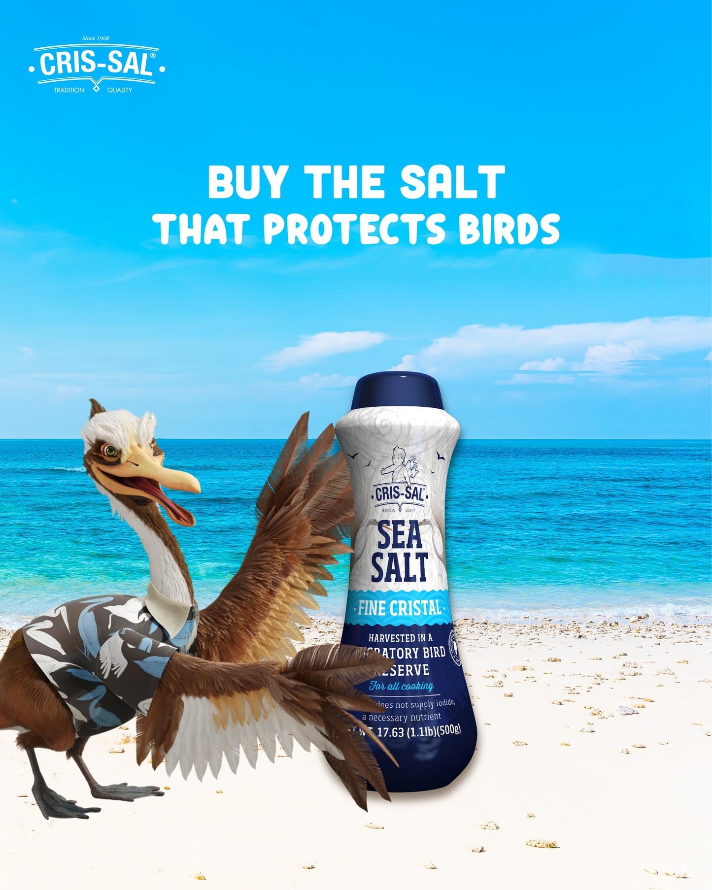 17.63 Oz Cris-Sal Gourmet Sea Salt