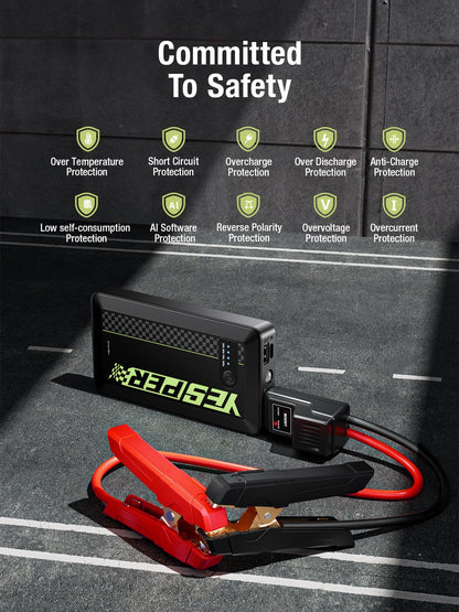 1500A YESPER Portable Jump Starter for Cars