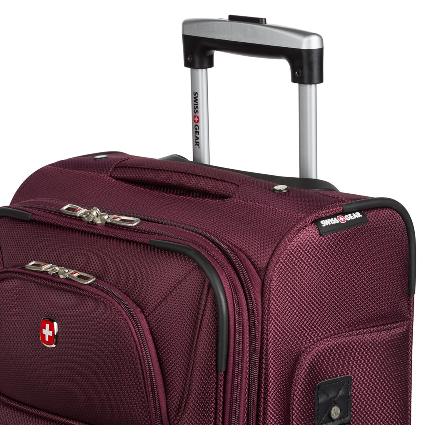 SwissGear Expandable 21-Inch Carry-On Luggage, Merlot