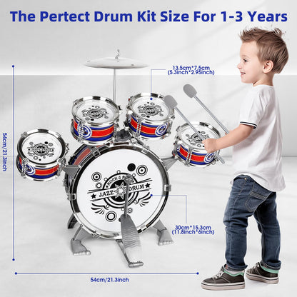Toddler Drum Kit by M SANMERSEN - 5 Pieces