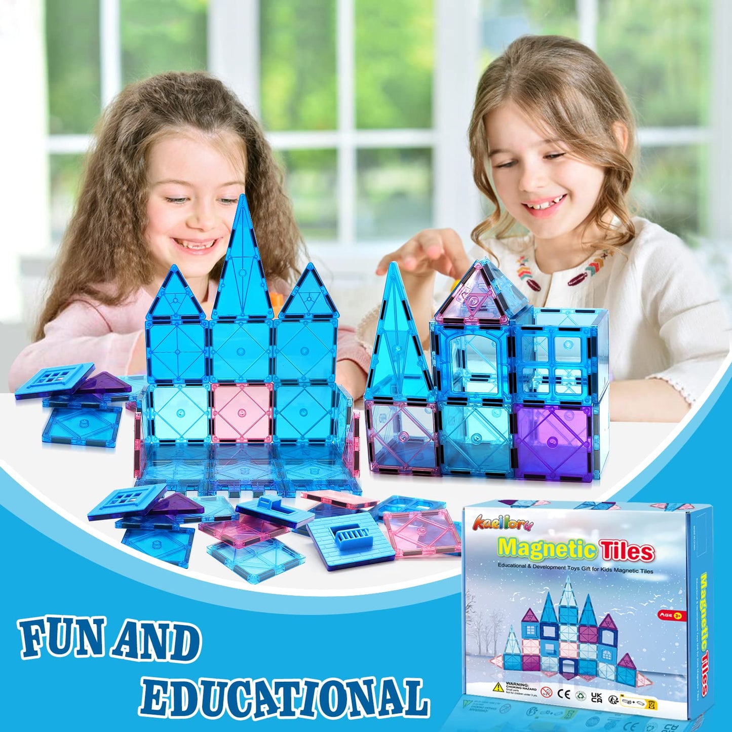 Magnetic Building Blocks for Kids Age 3-10