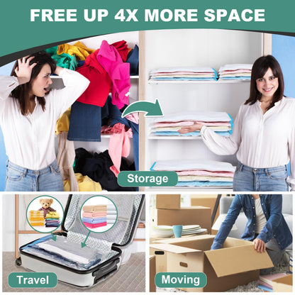 WTREE Vacuum Storage Bags for Clothes & Comforters