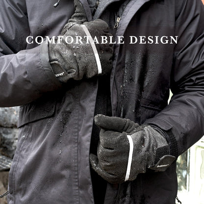 Isotoner Men's Stretch Tech Gloves with Velcro Closure