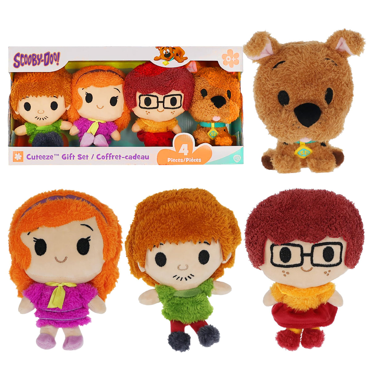 4 Piece Scooby-Doo Cuteeze Plush Toy Set