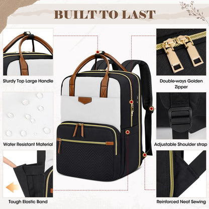 RAINSMORE 15.6 Inch Laptop Travel Backpack