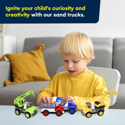 Kidzlane Toddler Dump Truck Toy Set - 4-Pack