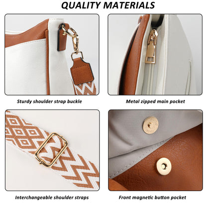 TANTOMI Vegan Leather Crossbody Bag for Women