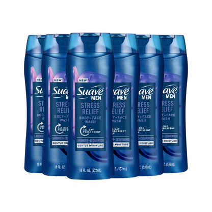 18 oz Suave Stress Relief Body Wash Pack