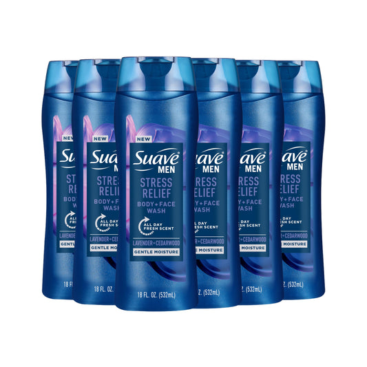18 oz Suave Stress Relief Body Wash Pack