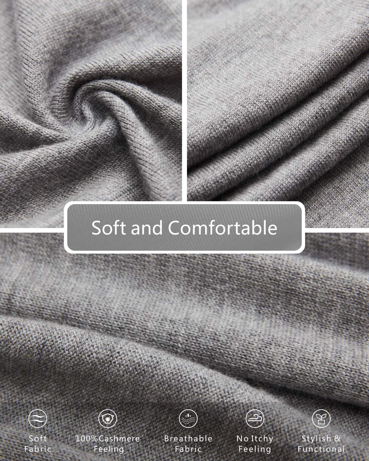 EURKEA Merino Wool Scarf & Beanie Gift Set
