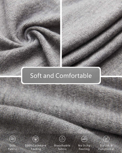 EURKEA Merino Wool Scarf & Beanie Gift Set
