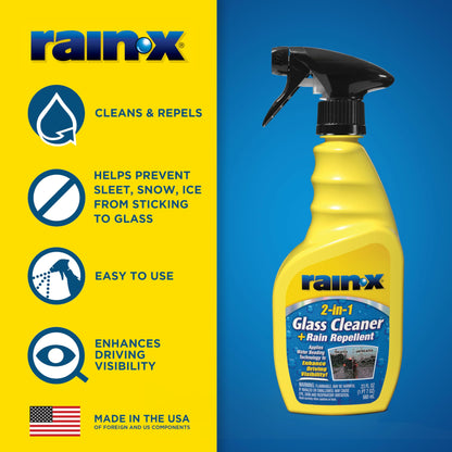 2 Pack Rain-X Glass Cleaner & Rain Repellent