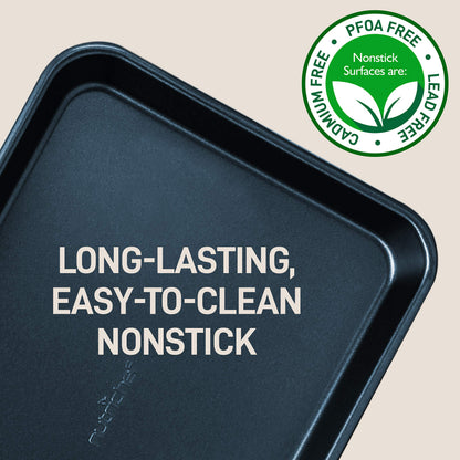 NutriChef Non-Stick Baking Sheet Set, 2-Piece