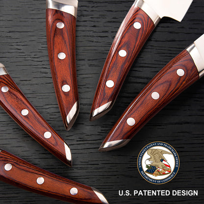 5 PCS Pakkawood Japanese Chef Knife Set