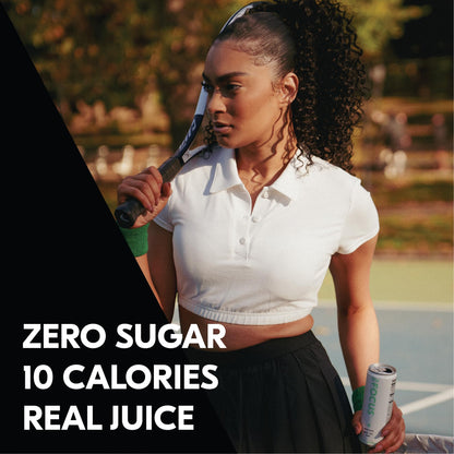 Tru Focus Seltzer, Adaptogen Nootropic Drinks with Yerba Mate, Apple Fruit Juice Flavored Sparkling Water, 100 mg Natural Caffeine, Kosher, Gluten Free, Vegan, Low Calories, No Sugar Added Beverages, 12oz (Pack of 12)