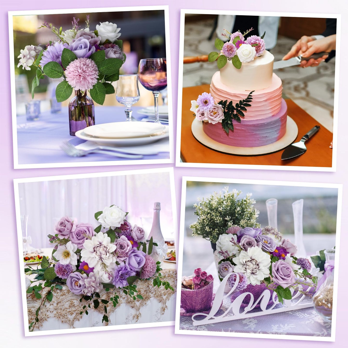 Artificial Flower Combo Set for DIY Decor