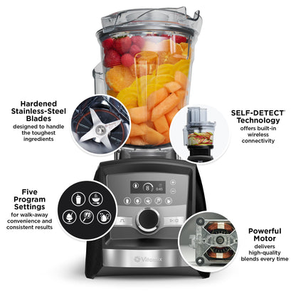 Vitamix A3500 Ascent Series Smart Blender, Professional-Grade, 48 oz. Container, Brushed Stainless Finish