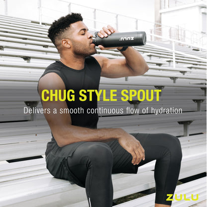 Zulu 24oz Vacuum Insulated Water Bottle with Chug Spout