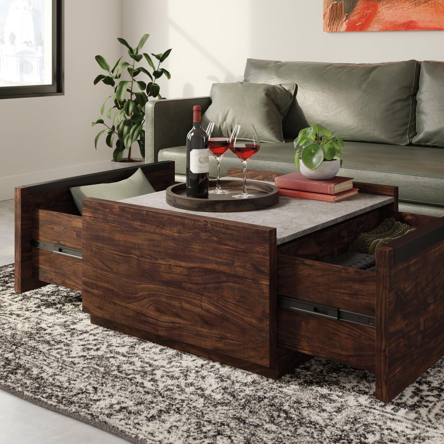 Sauder Manhattan Gate Modern Coffee Table