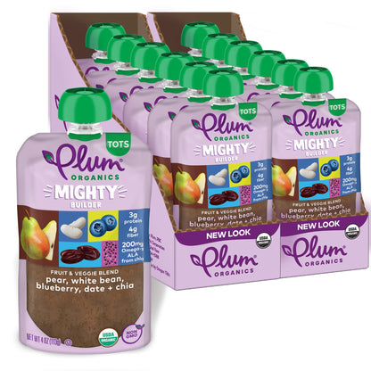 12 Pack Plum Organics Toddler Food Pouches
