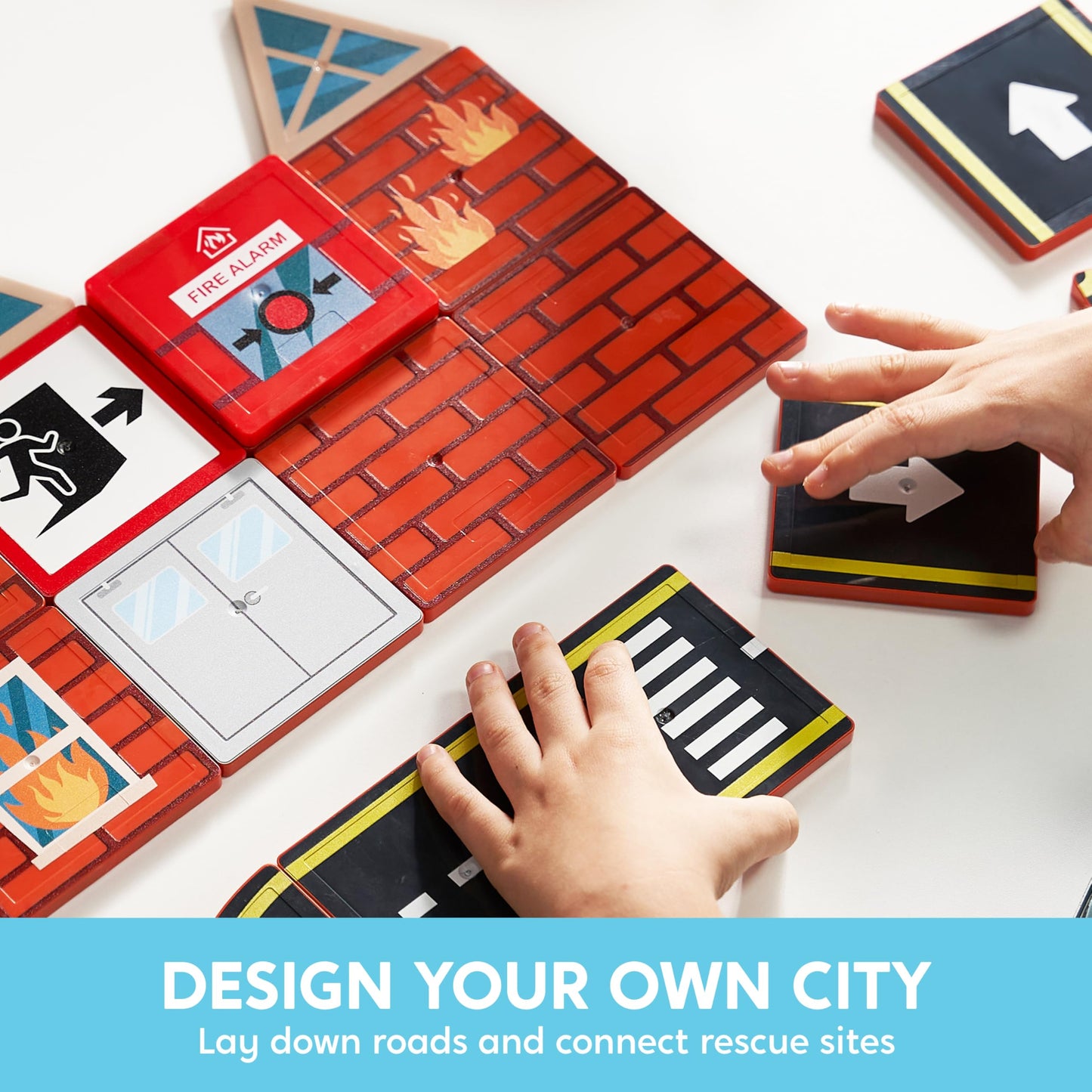 40PCS Magnetic Rescue City Set for Kids