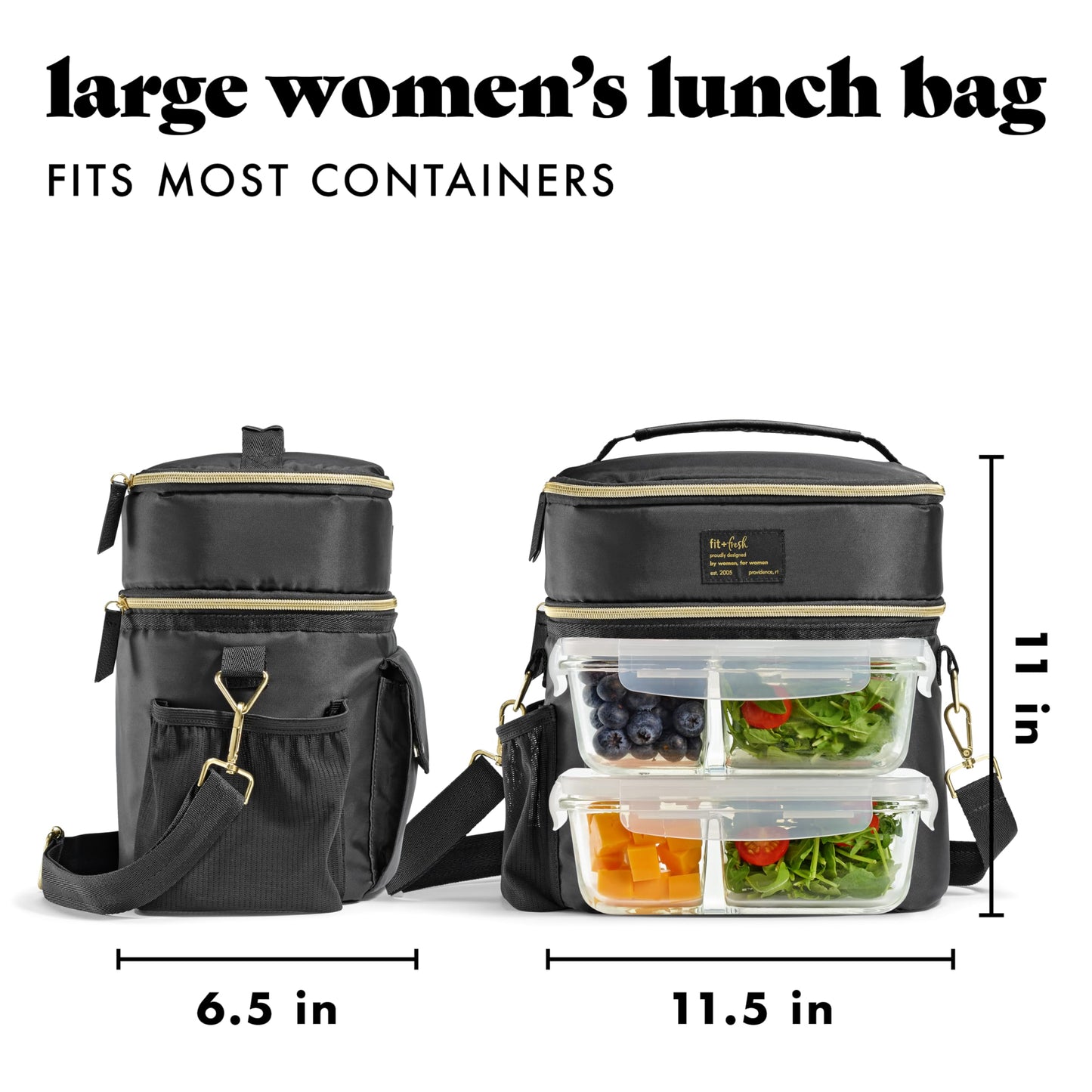 Fit & Fresh Insulated Lunch Bag with Containers
