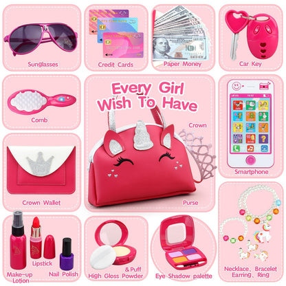 Unicorn Makeup Set for Little Girls Ages 3-7