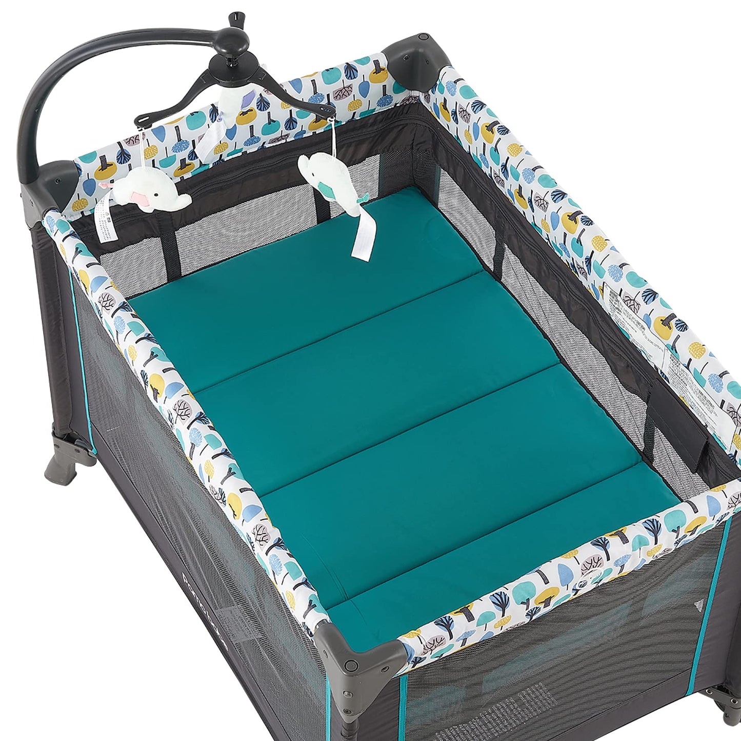 Pamo Babe Portable Crib for Baby, Portable Baby Playpen with Bassinet and Changing Table