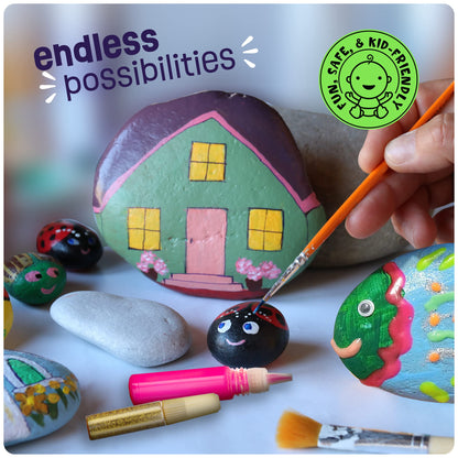 Dan&Darci Rock Painting Kit - Glow in Dark