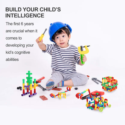 KAKATIMES STEM Building Blocks Toy for Kids, Educational Toddlers Preschool Brain Toy Kit, Constructions Toys for 3 4 5 6 7 8 Years Age Boys and Girls–Creativity Kids Materials Toys