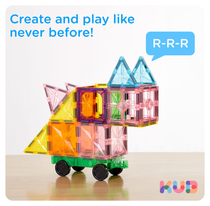 Magnetic Building Tiles Set for Kids 3D