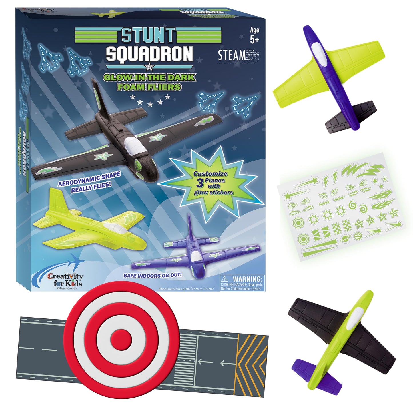 Creativity for Kids Glow-in-the-Dark Foam Fliers