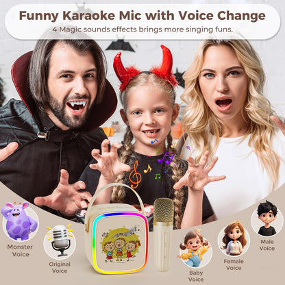 Mini Karaoke Machine for Kids with Microphone