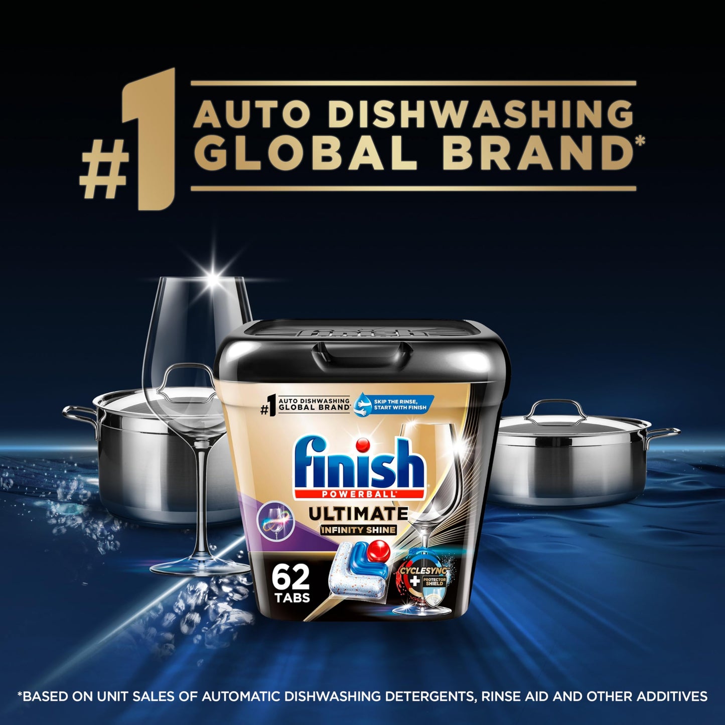 Finish Dishwasher Pods with CycleSync Technology, 62 Count
