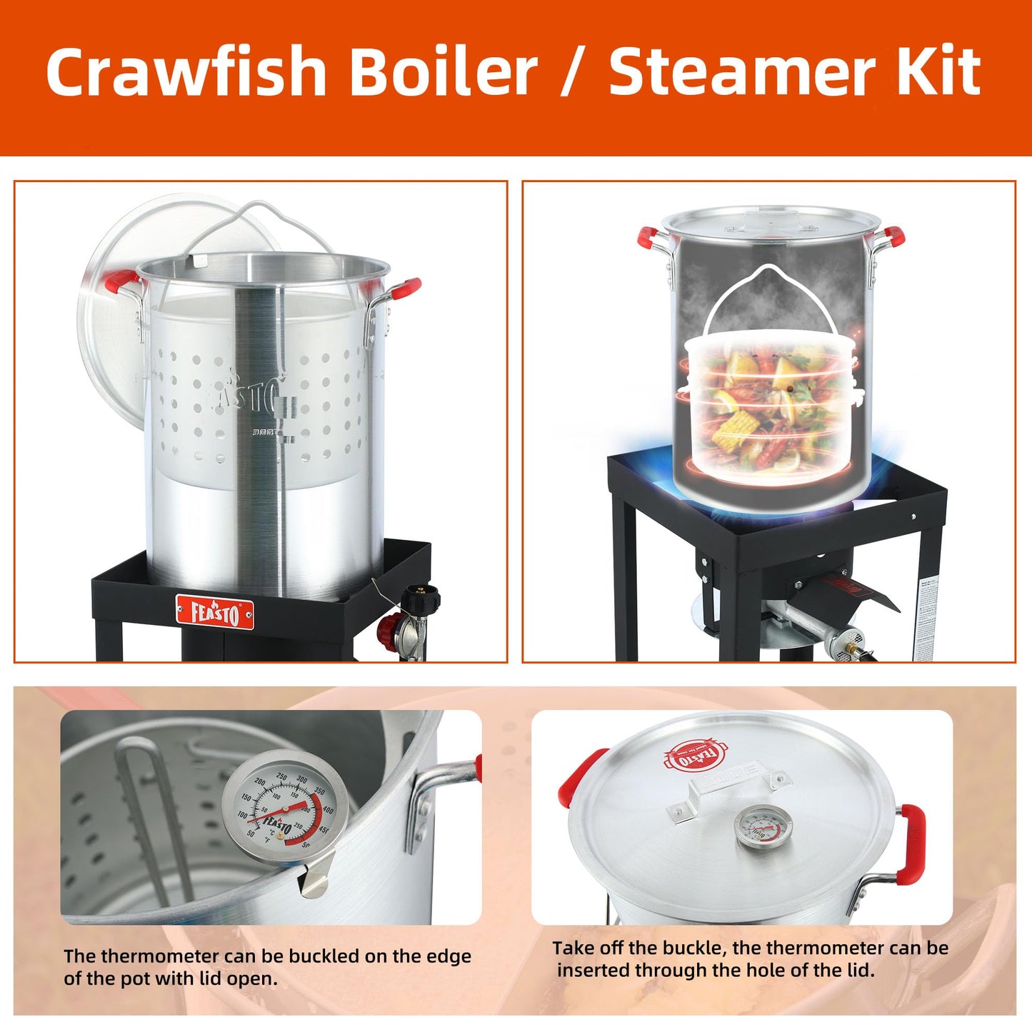 30QT 50,000 BTU Fryer with Propane Burner.