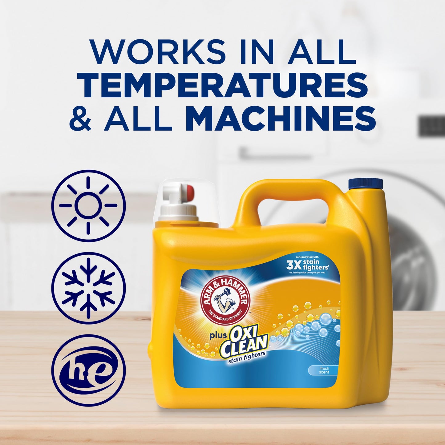 128 Loads Arm & Hammer Liquid Laundry Detergent