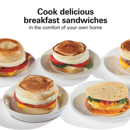 Hamilton Beach Breakfast Sandwich Maker with Timer