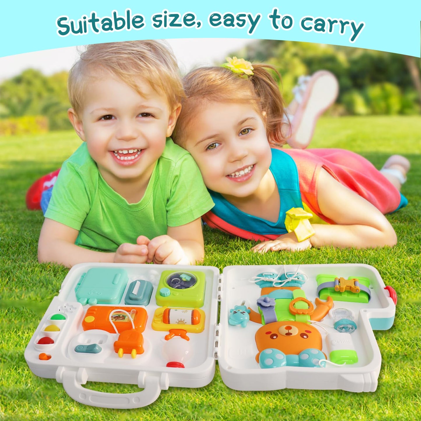 Toddler Busy Board Educational Toy for Ages 1-3