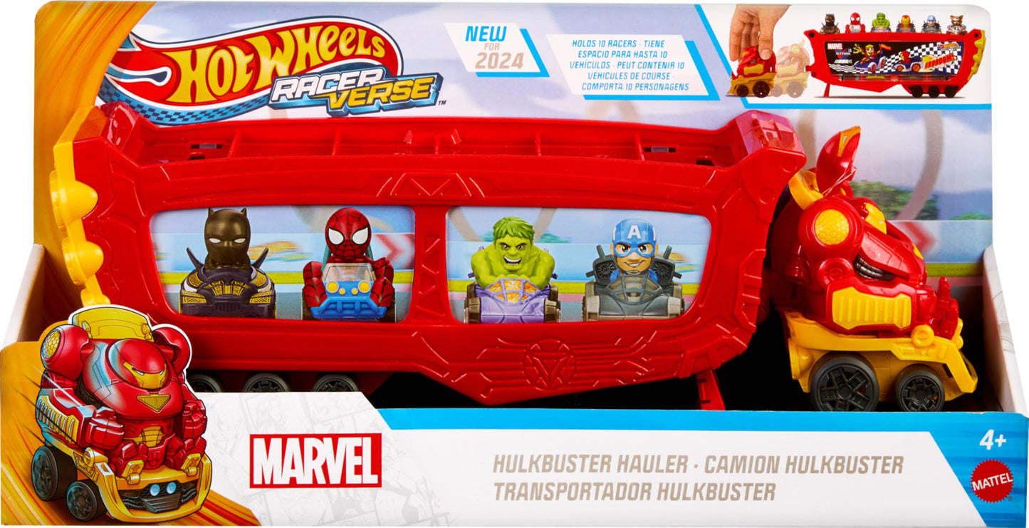 Hot Wheels Hulkbuster Hauler with 10 Vehicle Capacity